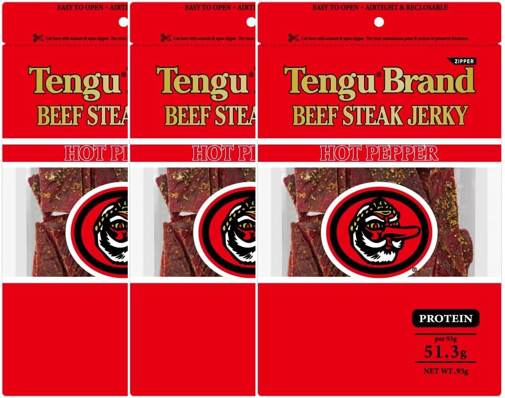 テングブランド ビーフジャーキー ホット 93ｇ×3袋