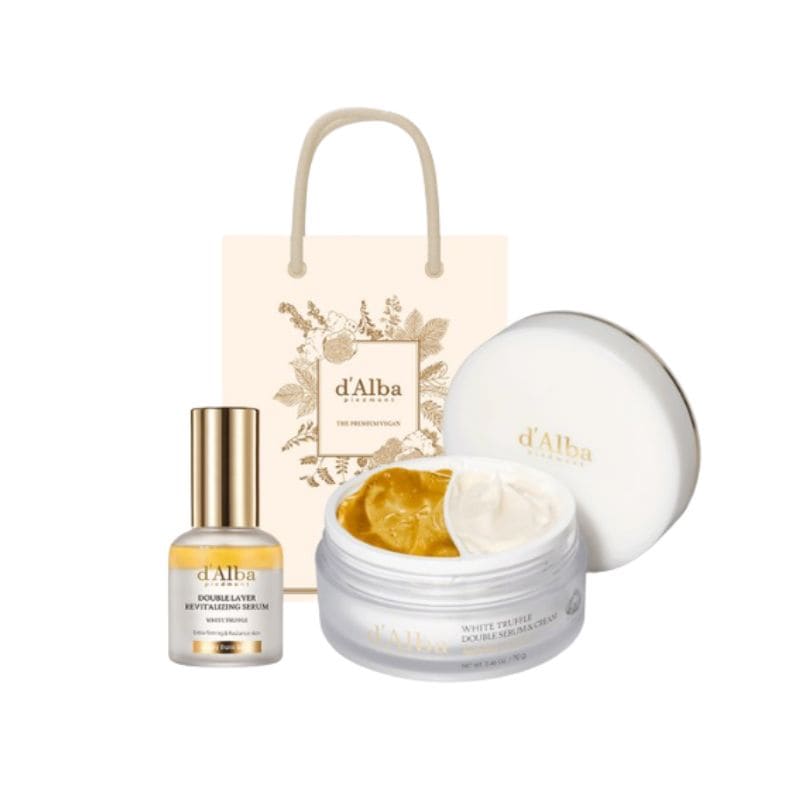 ホワイトトリュフ ダブルレイヤー リバイタライジングセラム30ml + ダブルセラム&クリーム70g + ギフトバッグ