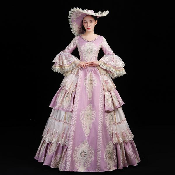 新规入荷続々 宮廷服 貴族衣装 ステージ衣装としても最適 お姫様ドレス 中世貴族風 ハロウィンHalloween 大きいサイズ ドレス コスプレ コスチューム 忘年会 舞台 文化祭 新年会 忘年会 定