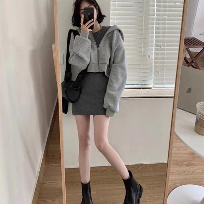 セットアップ レディース 上下セット パーカー ワンピース 2点セット チュニック 着やせ 大人カジ