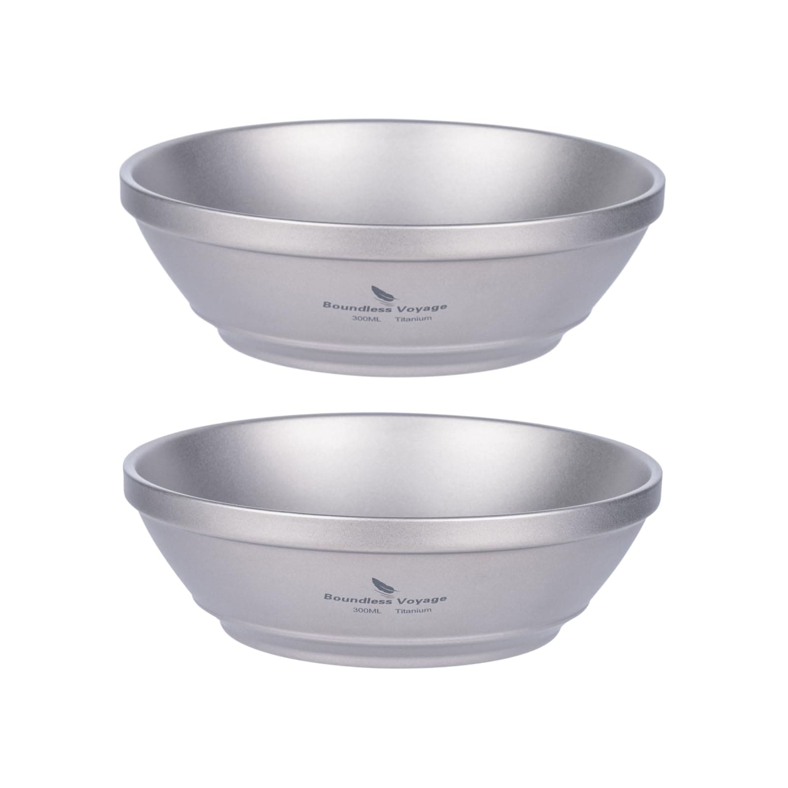 Boundless Voyage ご飯茶碗 チタン製 ダブルウォール 断熱 めし碗 ボウル アウトドア キャンプ用 テーブルウェア 軽量 94.2g 約 φ130×46mm 300ml