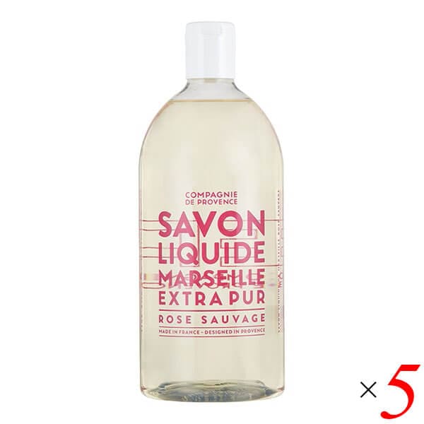 エクストラピュア リキッドマルセイユソープ リフィル ローズ 1000mL 5本セット