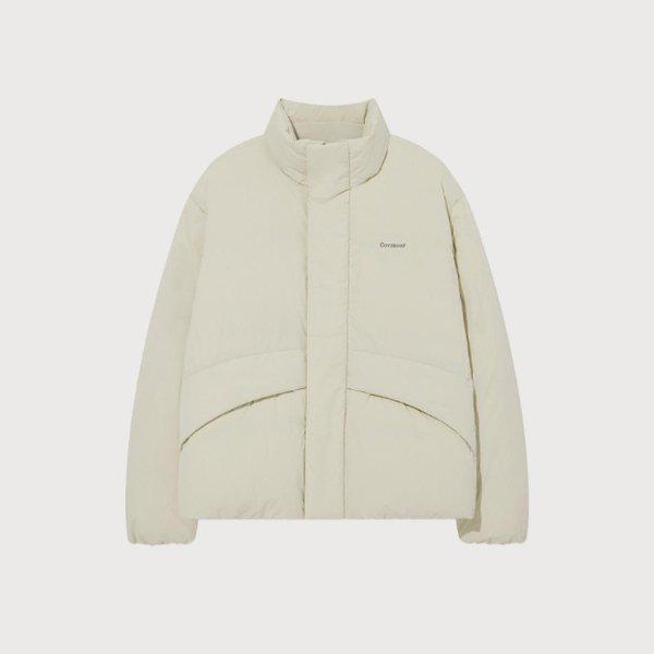 パディングJQS CO2504DP12-EC ノンキルティングショートパフ ecru