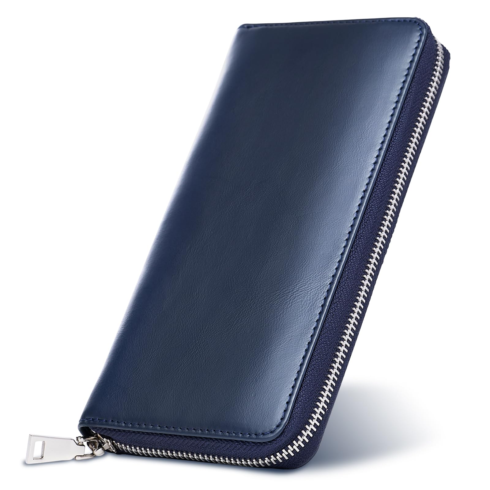 [東京下町工房] 財布 メンズ 長財布 本革 【至高の日本製】 国産牛 紳士用 牛革 さいふ プレゼント 父の日 (ネイビー)