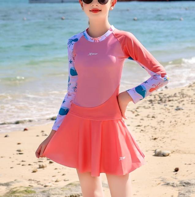 キッズ 水着 カジュアル ワンピース スイムウェア レディース 夏 海 プール リゾート レジャー 日焼け防止 子供用