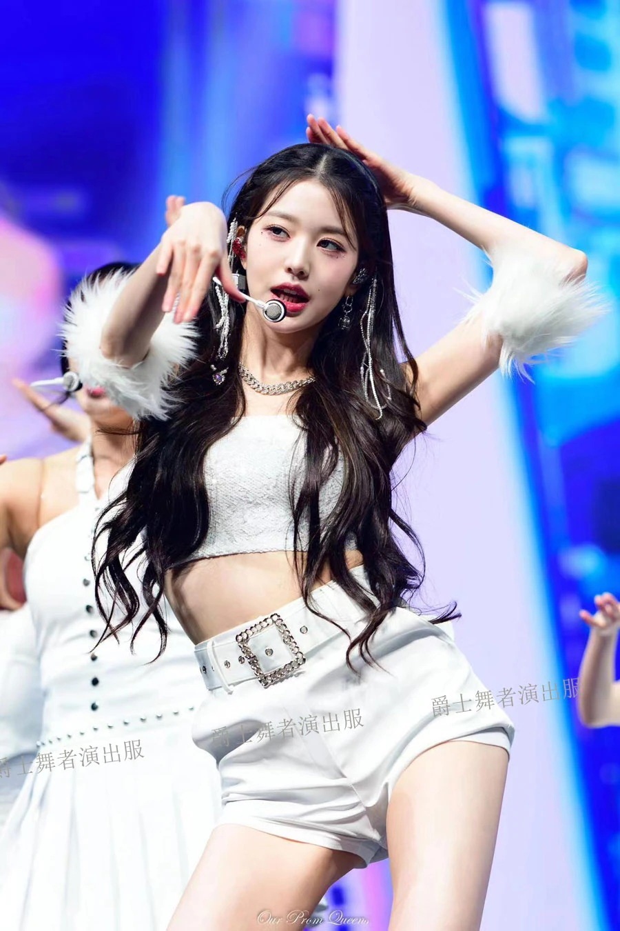 【2枚購入で200円 OFF！急速出荷】Ive Zhang Yuanying ホワイト スリム Jazz スーツ パフォーマンス ジャズ ステージ