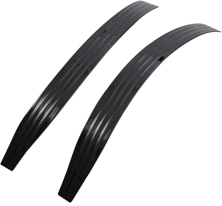 フロント スカッフプレート フェンダー フロントウイング プロテクター ガード 左右セット ハイゼット トラック S500P S510P 軽トラ アーチ ジャンボ エクストラ(ブラック)