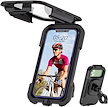 自転車 スマホ ホルダー 防水 バイク スマートフォンバイク用 携帯ホルダー 自転車用 バイク用 スマホホルダー 超高感度スクリーン Gナビ 360度回転 高安定性 強力固定 脱落防止 簡単取付