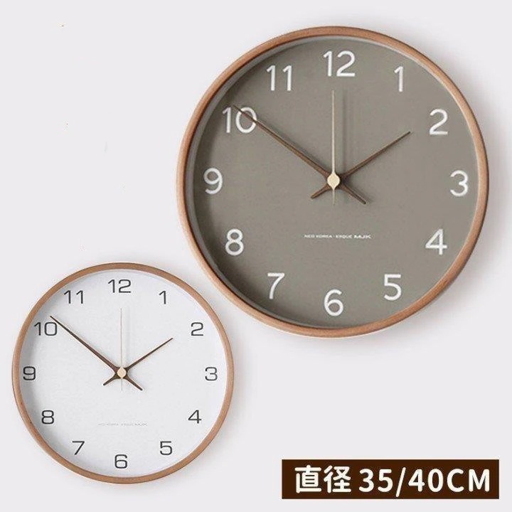 壁掛け時計 掛け時計 オシャレ 木製 北欧 デジタル 静音 ラル モダン 非電波 シンプル 大きい 連続 秒針 静か お中元 ギフト インテリア飾り