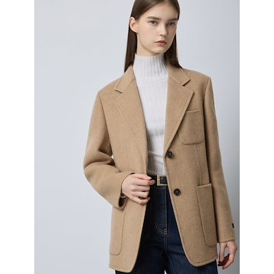 Burberry ファー付きショートコート ベージュ USA4 フード付き Burberry ファー付きショートコート ベージュ USA4 フード付き 【公式