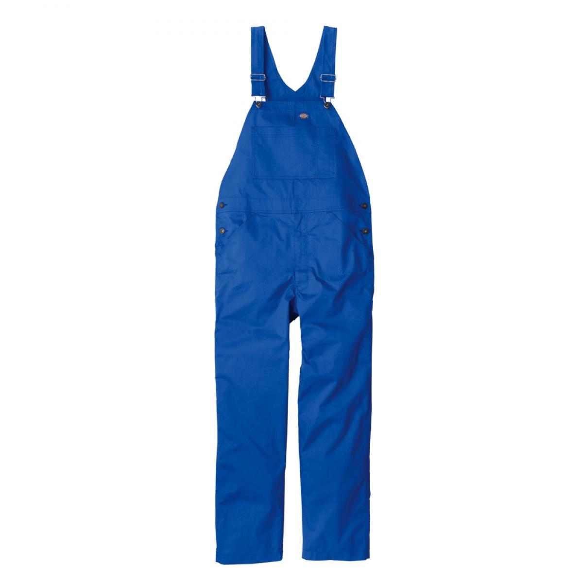 Dickies ディッキーズ ライトT/Cストレッチ オーバーオール ブルー XL D-6702 接触冷感 吸汗 速乾 夏 コーコス 作業着 作業服
