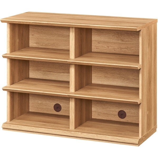 白井産業 NTU-7090RNA ナチュラルブラウン ナチュリカ オープンラック (幅90cm) メーカー直送