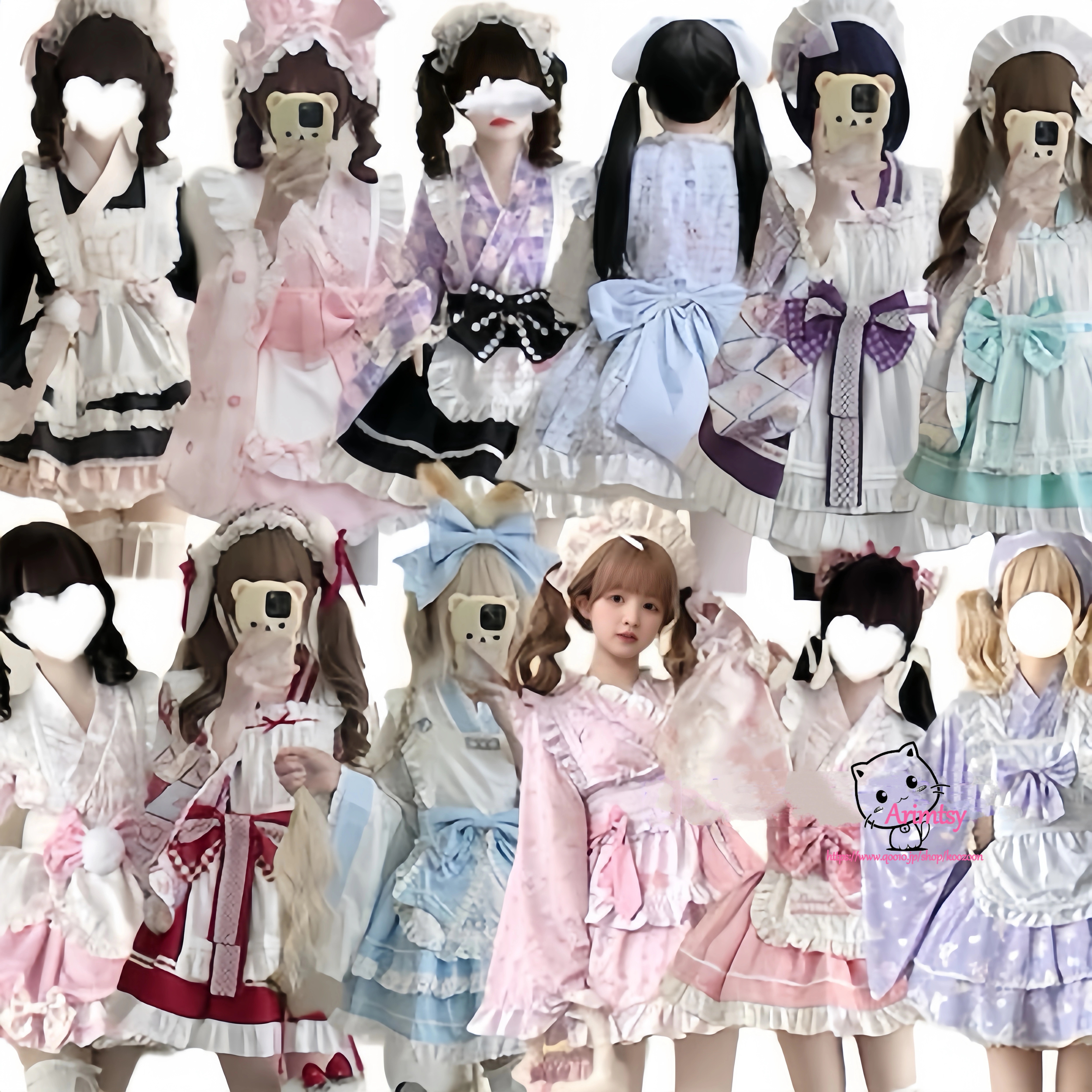 非常受欢迎！急速出荷25新作 二次元ロリータ浴衣洋服 メイド服 コスプレ レディース 洋装学院祭用 メイド コスプレ ワンピース ドレス 韓国ファッション