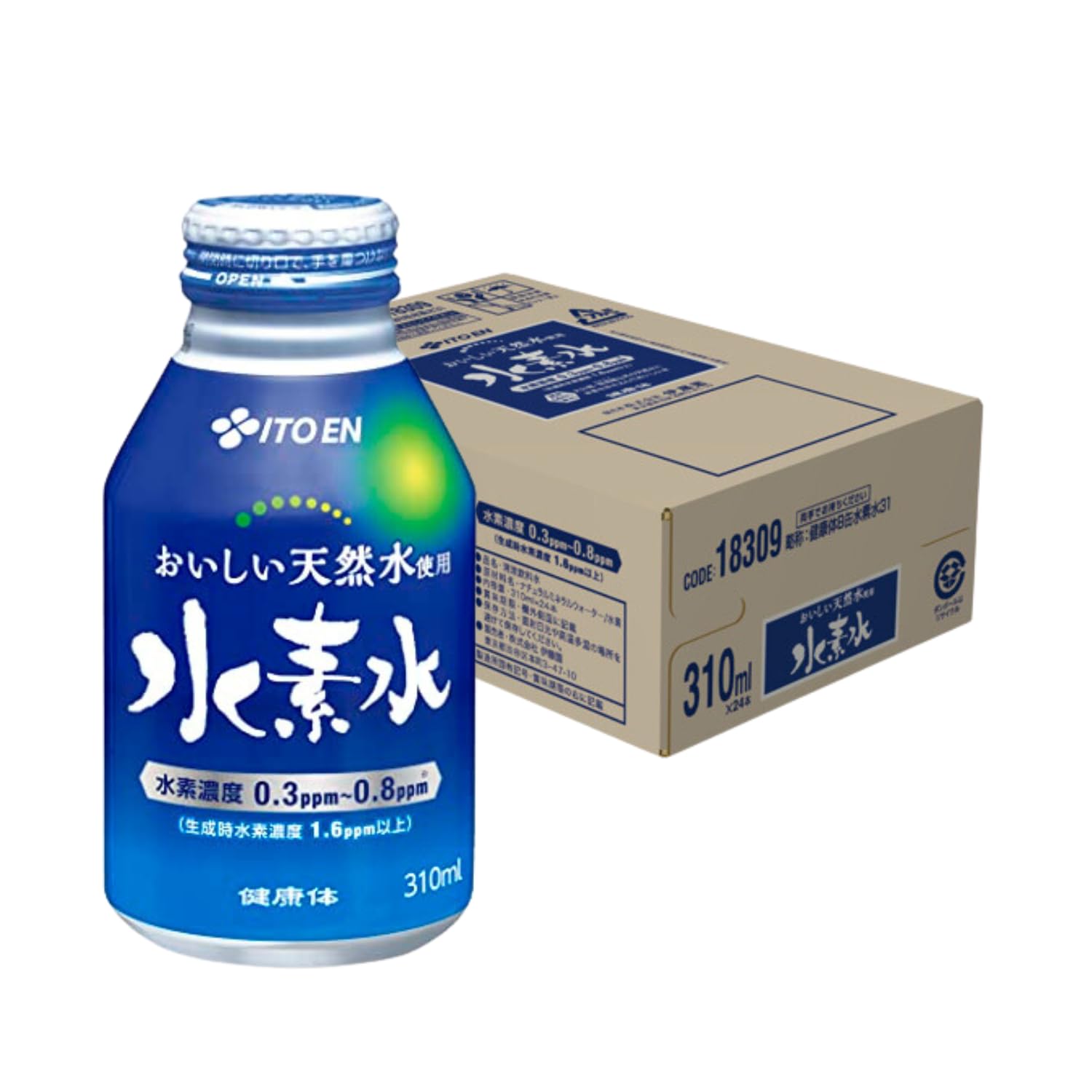【伊藤園公式通販 健康体】水素水 ボトル 缶 310ml×24本 大分の天然水使用 特許製法 おいしい水 天然水 高濃度 4,712円
