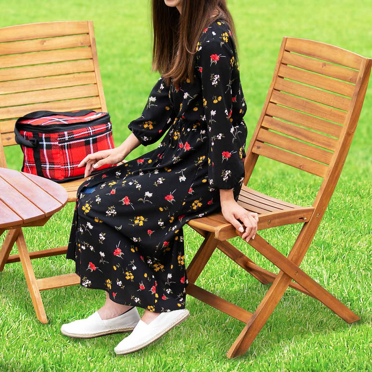 ガーデンチェア 折りたたみ 2脚セット ニノ 折りたたみチェア ガーデン チェア