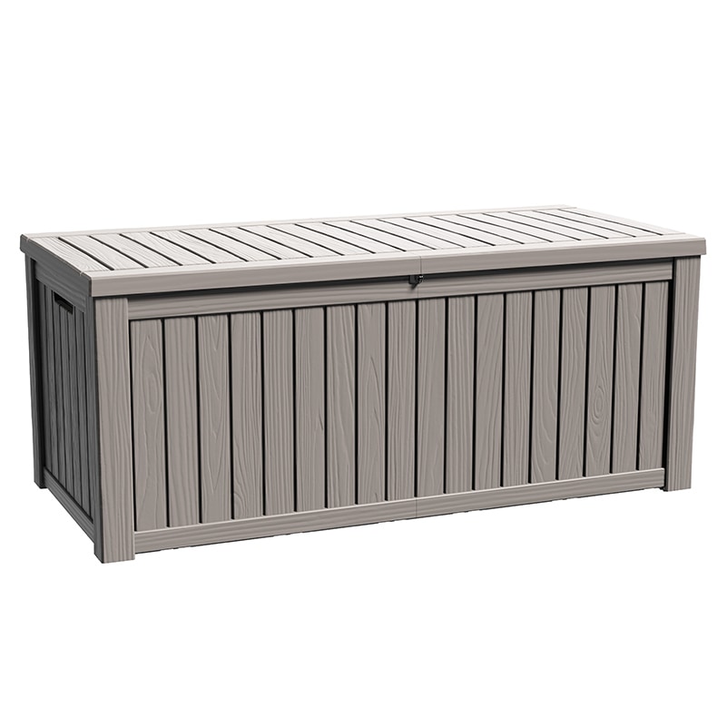 物置 収納庫 屋外 防水 耐候 570Ｌ大容量 幅137.8*奥行67*高さ73cm ベランダ収納 大型物置 倉庫 ストッカー ガーデン収納 ベンチ コンテナ ガーデン/庭/ベランダ/ガレージ 収納