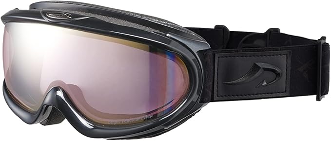 スキー・スノーボードゴーグル ダブルレンズ メガネ・ヘルメット対応 レンズ:ライトピンクベース ミラー:ピンクミラー AX888-WPK