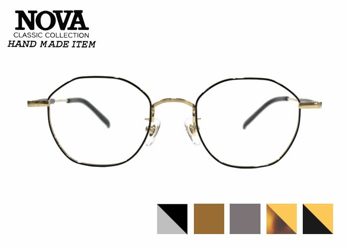 ノヴァ NOVA h-3134 日本製 メンズ レディース ウェリントン チタン メガネ めがね 眼鏡