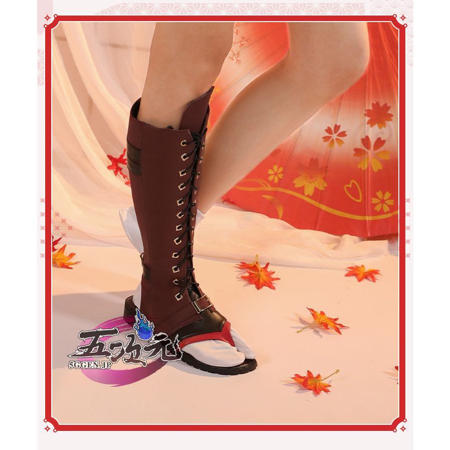 【新品販売 Q10最安値！】 ハロウィン 三分妄想　原神　コスプレ　トーマ　靴　ブーツ