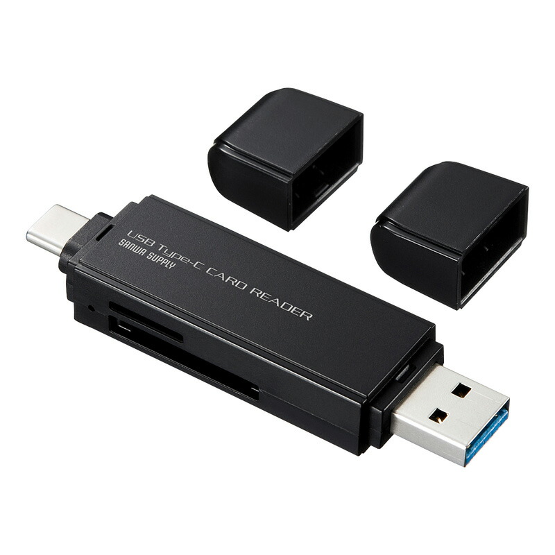 （まとめ買い）USB Type-Cコンパクトカードリーダー ADR-3TCMS6BK [x3]