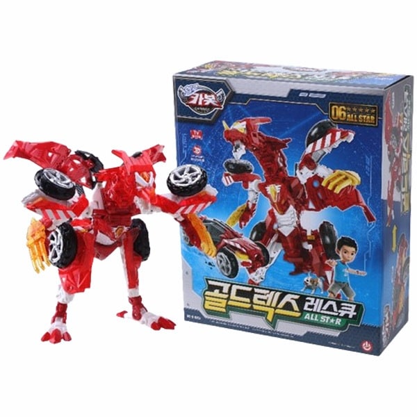 ハローカーボット/2024バージョン/ニュー/ゴールドレックス/レスキュー/オールスター/レッド/自動車変身/ロボット合体/ロボット/変身ロボット/正品