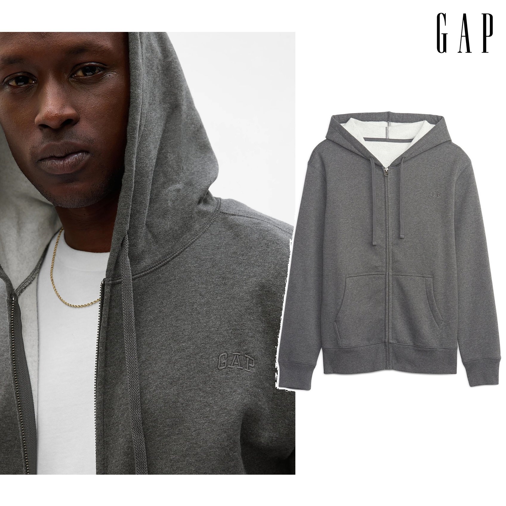 Mini embroidered logo hooded zip-up 新商品 韓国人気 肝節期 男女共用 冬のファッション 韓国ファッション ストリートファッション 女性服