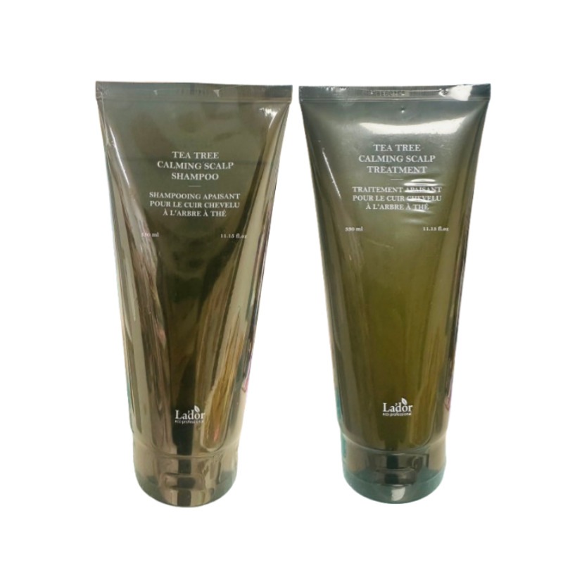 【2点セット】ティーツリー カーミングスカルプシャンプー 330ml/トリートメント 330ml/ヘアケア