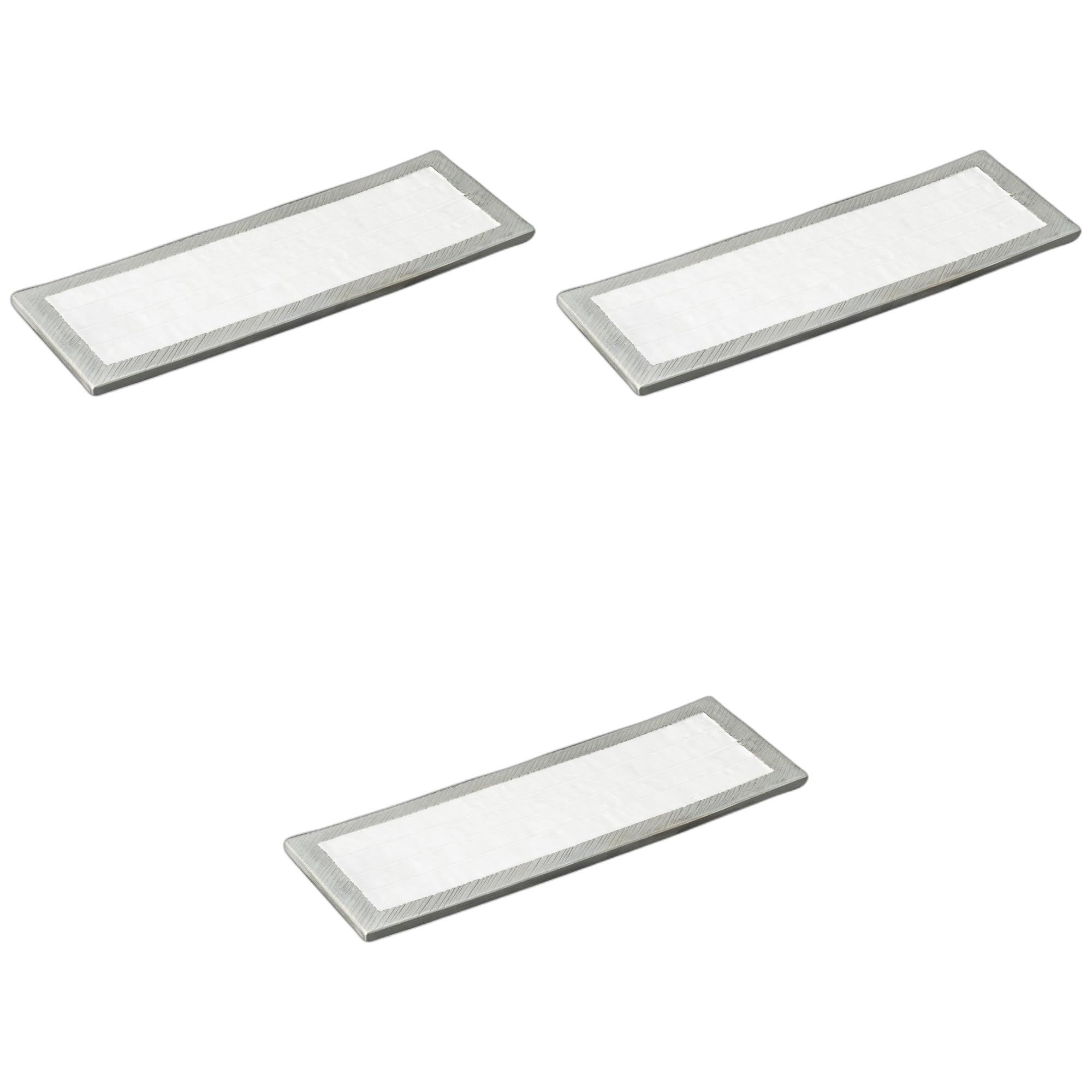 セトモノホンポ(Setomonohonpo) 3個セット プラチナ長角皿 [ 32.5×11.3×2.5cm ] 長皿陶磁器
