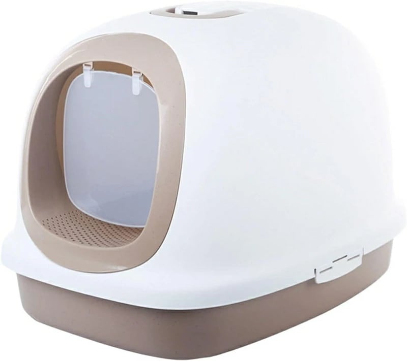 猫 トイレ ドーム型 大型 猫用トイレ本体 フード付き猫用トイレ 猫砂の飛び散り防止 お掃除楽 清潔トイレ 猫砂 臭い防止 フルカバー スコップ付き おしゃれ 丸洗い可能 ネコトイレ 猫のトイレ ペッ