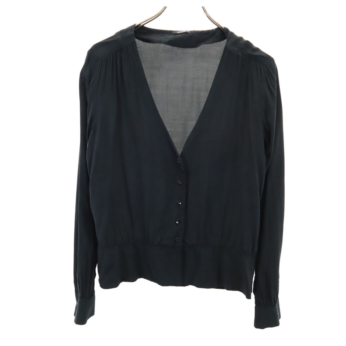 トルコ製 長袖 カーディガン S ブラック レディース 古着 4,855円