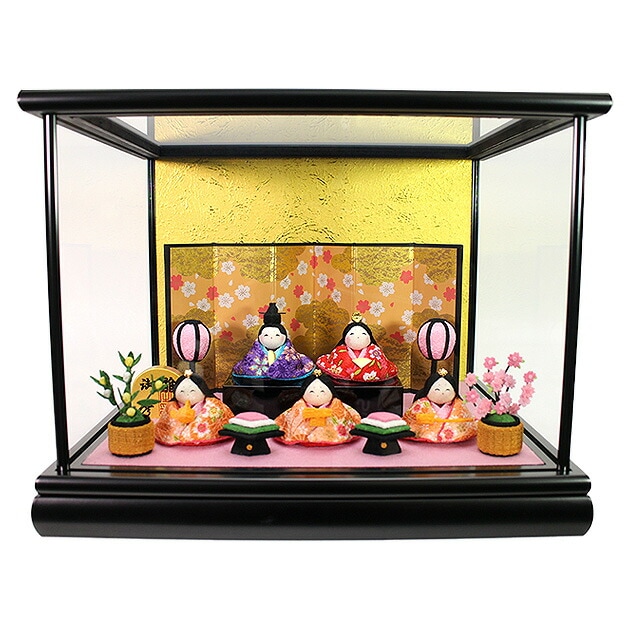 雛人形 ひな人形 お雛様 おひなさま コンパクト ミニ 名前旗 初節句 かわいい ひなまつり 雛祭り送料無料 ケース飾り ちりめん五人 5人小さい2025年 新作 秀光 限定品 買得 お得 人気 P 25,773円