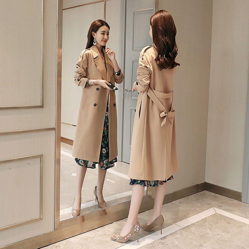 新作登場 トレンチコート コート レディース スプリングコート ロング丈 春秋 大きいサイズ 長袖 オシャレ アウター ベルト付き ママ 着痩せ 韓国風 オフィス 通勤 5,942円