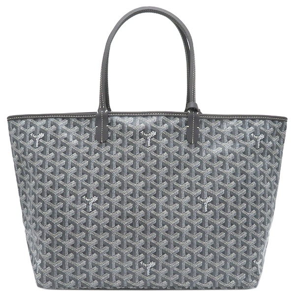 ゴヤール GOYARD トートバッグ サンルイ PM ゴヤールディンキャンバス シュヴロッシュカーフスキン グレー シルバー金具 リバーシブル ヘリンボーン 新品 未使用 STLOUIPMLTY51C