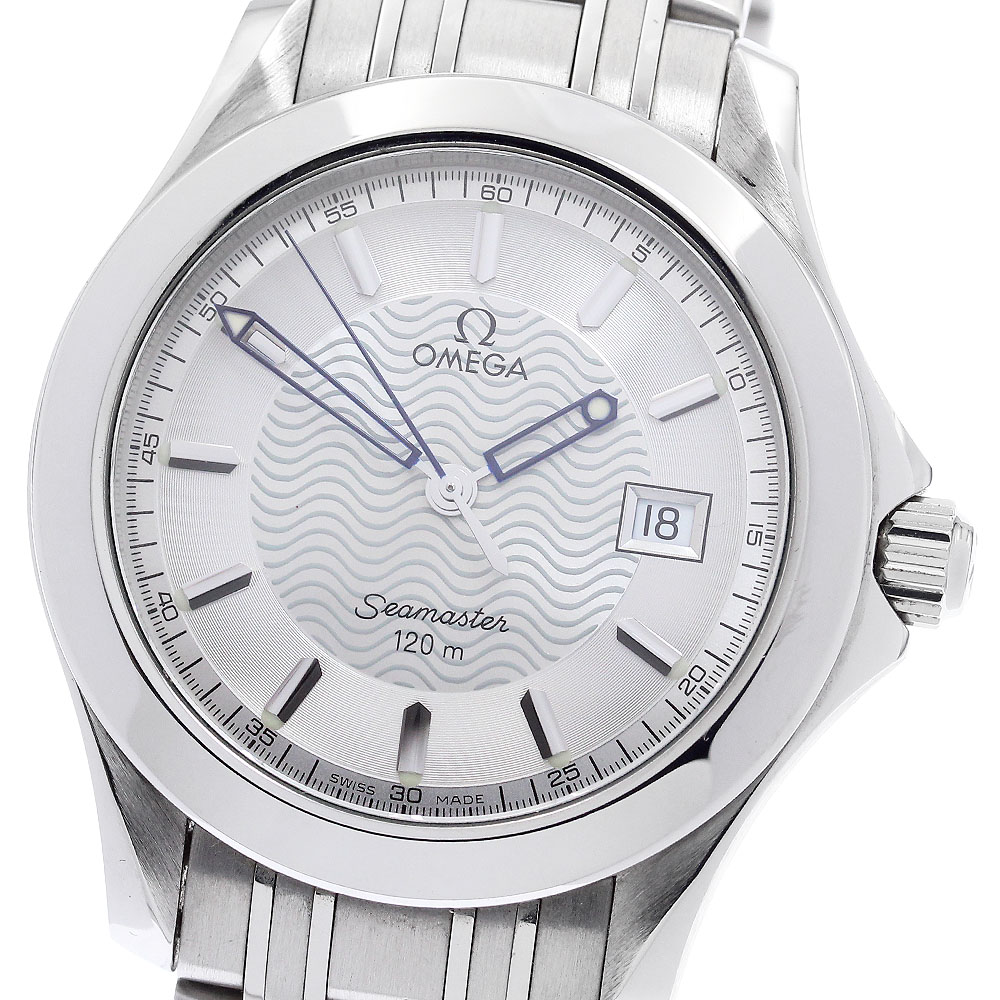 オメガ OMEGA 2511.31 シーマスター120 デイト クォーツ メンズ 保証書付き_882084【中古】