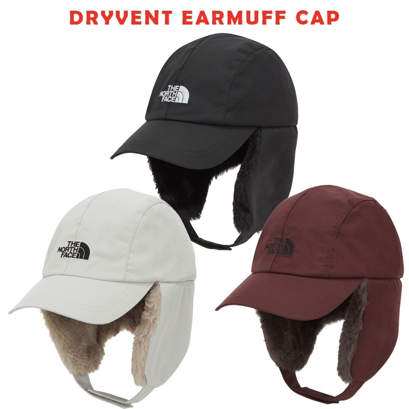 韓国正規品保証 関税負担なし NE3CP58A DRYVENT EARMUFF CAPデイリー 基本 着装 男子 女子 人気 韓国 ファッション 男女共用 アウトドア