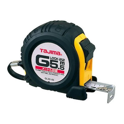 他サイト： ティージェーエムデザイン GL22-55BL Ｇロック－２２ ５．５ｍ メートル目盛 GL2255BL 292-0140の商品画像