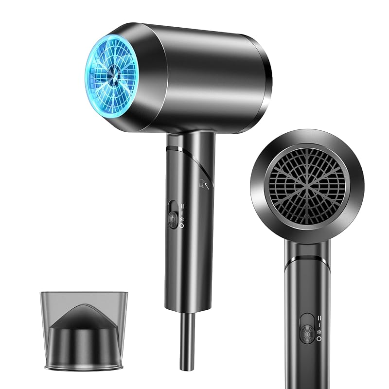 ヘアドライヤー 1500W大風量速乾 高濃度マイナスイオン 【新登場】 ドライヤー 過熱防止機能 三つモード 冷熱風 57℃恒温 強力 コンパクト 折りたたみ式 ノズル付 持ち運び便利 軽量 旅行出