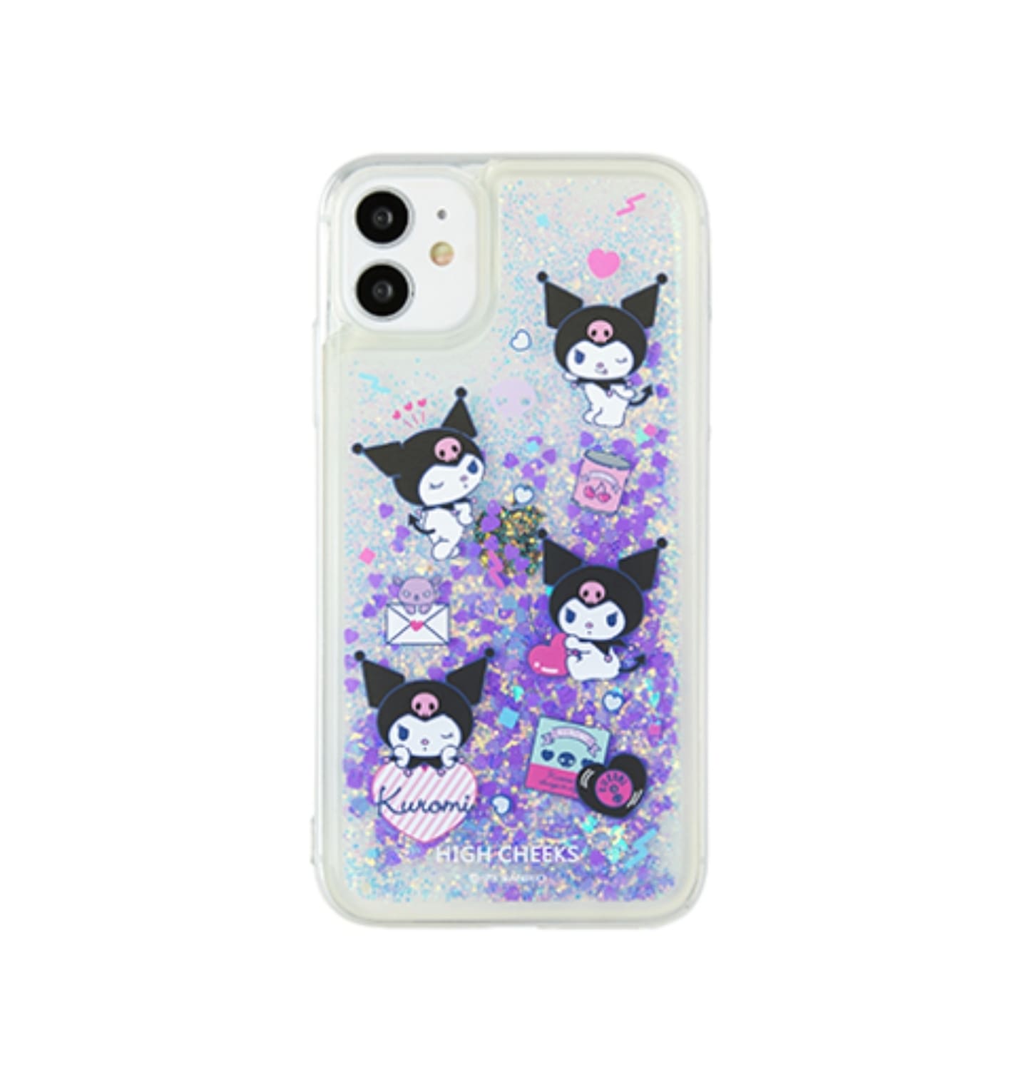 HIGH CHEEKS Kuromi Glitter iPhone ケース