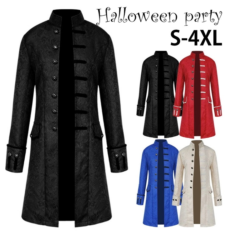 【2枚購入で1oo円OFF】ハロウィン衣装 大人用 コスプレ バンパイア コスチューム 衣装 大人 ハロウィン 仮装 メンズ ヴァンパイア 吸血鬼 コスプレ衣装 コス 男性 コート 余興 時代劇 おも 4,911円