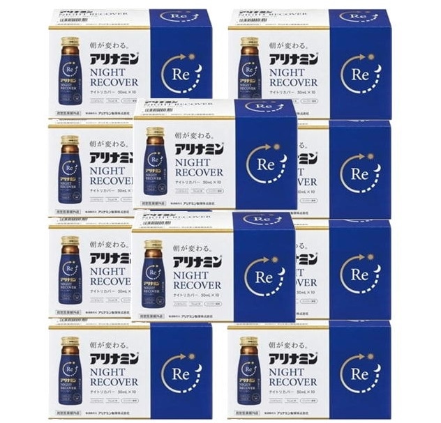 ［まとめ販売］アリナミンナイトリカバー 50ml×10本×10個