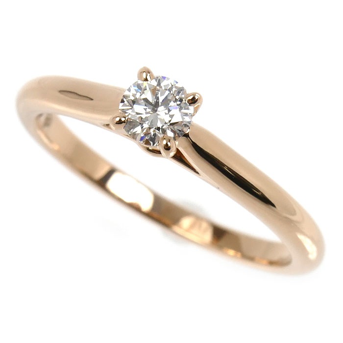 CARTIER カルティエ K18PG ピンクゴールド ソリテール1895 リング・指輪 N4743600 ダイヤモンド0.23ct 12.5号 53 2.9g レディース 中古