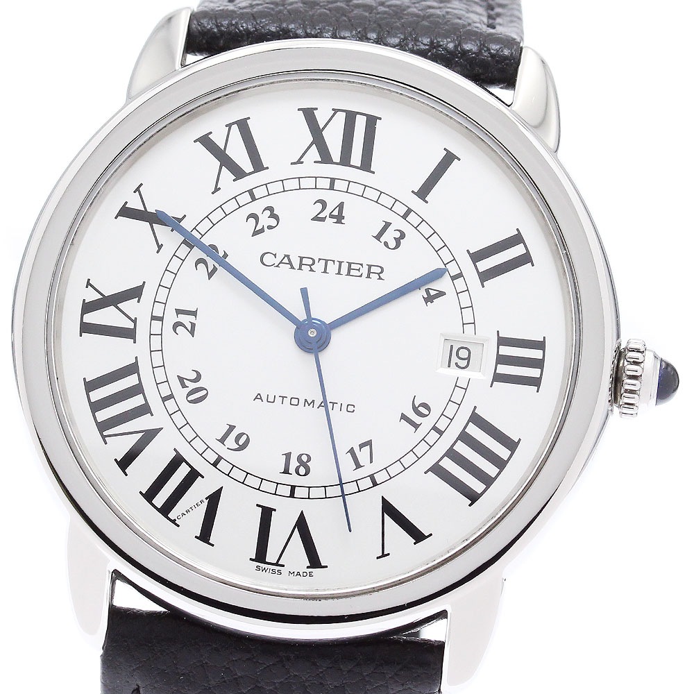 カルティエ CARTIER W6701010 ロンドソロXL デイト 自動巻き メンズ 良品 _869293【中古】