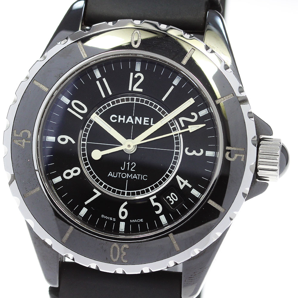 シャネル CHANEL H0683 J12 38MM 黒セラミック 自動巻き メンズ _860887【中古】