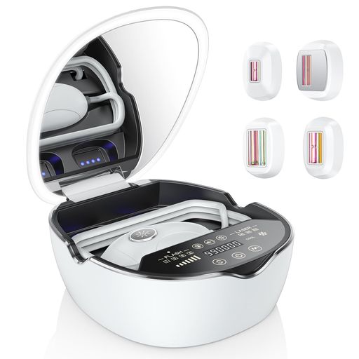 YUNDOO 脱毛器 フラッシュ式 IPL技術 光美容器 家庭用脱毛器 メンズ レディース 冷却機能 VIO対応 髭/颜/腕/脇 冷感脱毛 ムダ毛ケア 全身脱毛 無痛 手動自動 最大出力44J 照射回