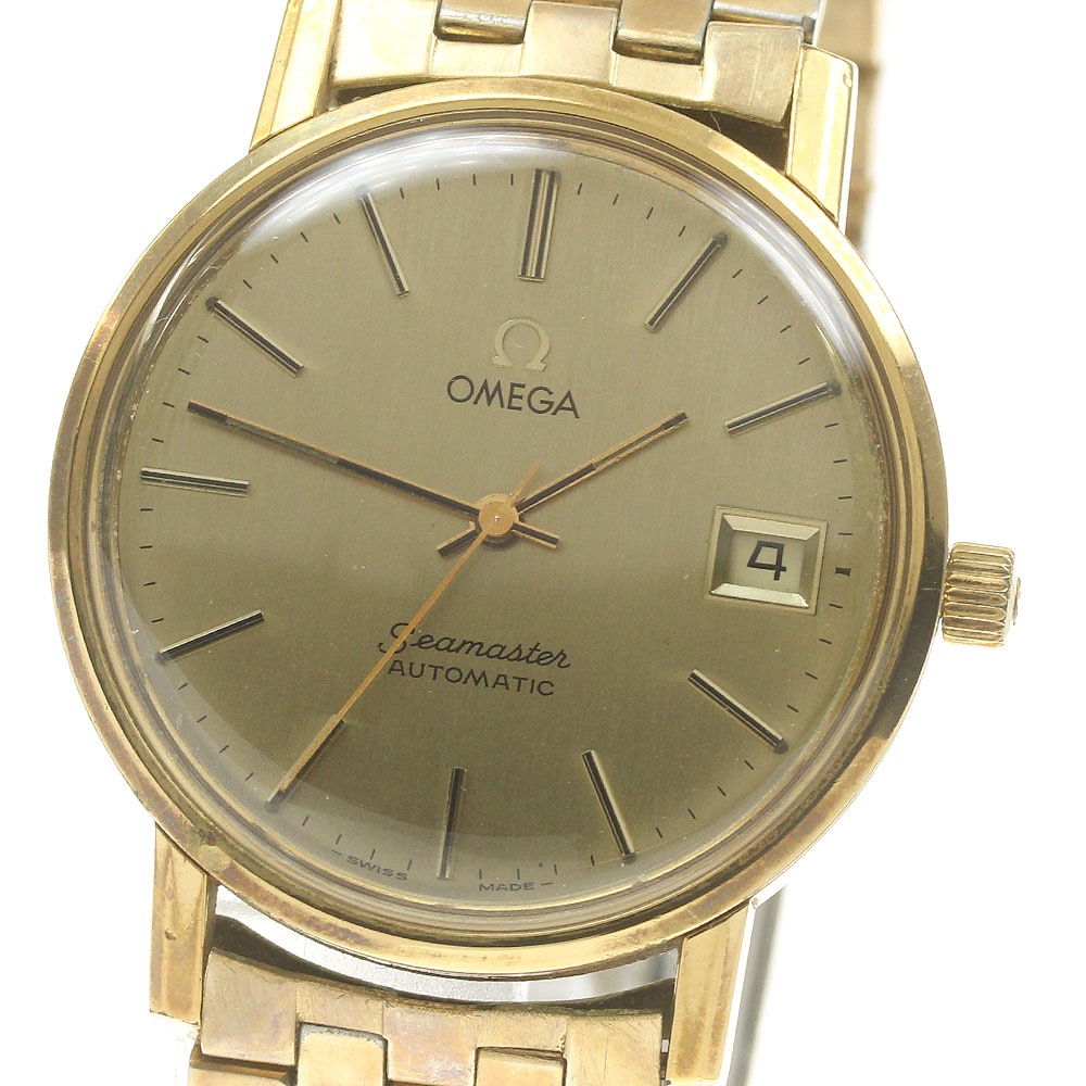 オメガ OMEGA 166.0202 シーマスター デイト cal.1010 自動巻き メンズ _833830【中古】