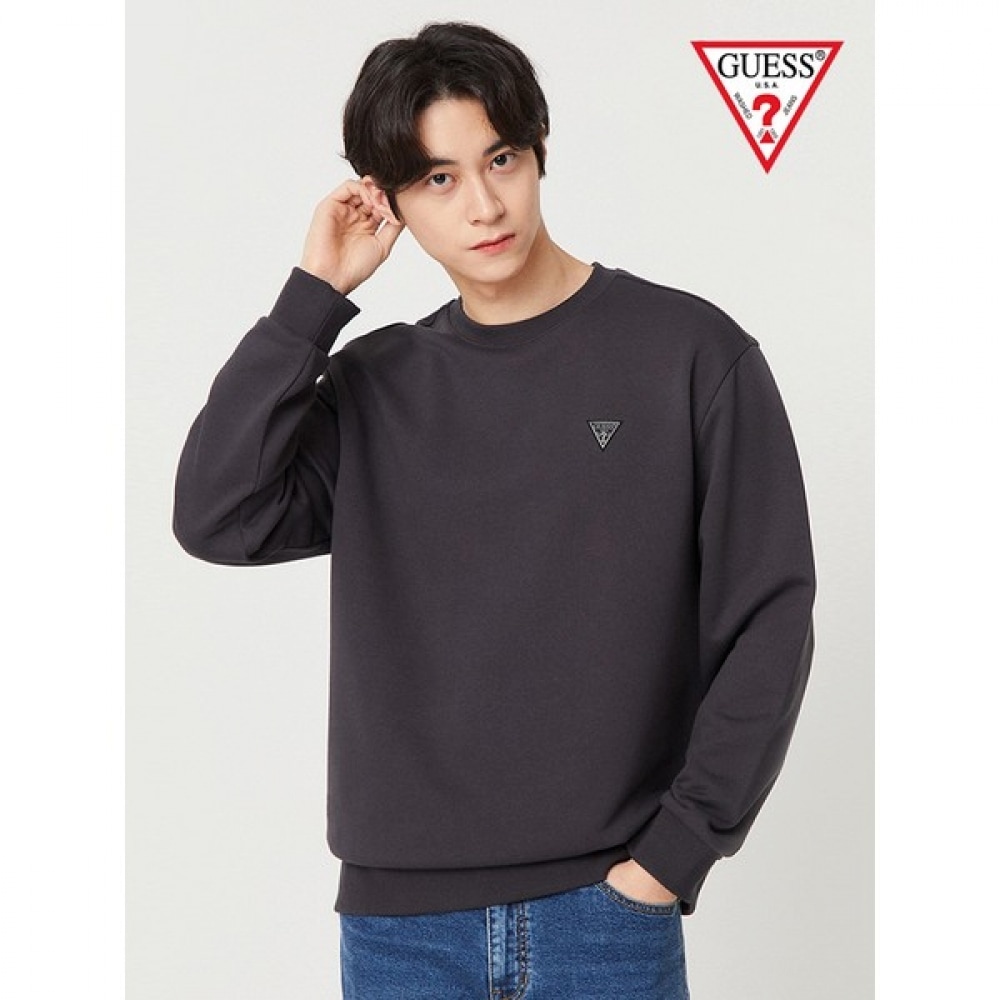 (Guess) トーンオントーントライアングルロゴスウェットシャツ NN3K0168