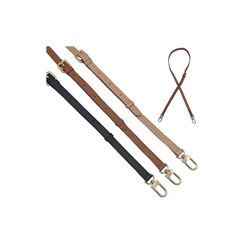 (SOWAKA) ショルダーバッグ ベルト バッグ 鞄 付け替え ショルダー ストラップ ＰＵレザー レザー 革ひも 幅1.2 / 1.5 / 1.8 (ブラック1.2ｃｍ)