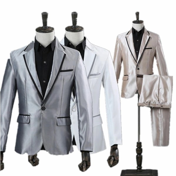 6色　メンズ　スーツ　スーツセット　上下セット　タキシード　メンズ タキシード パンツ　演出服 フォーマル　結婚式/パーティ/司会 ジャケットズボン　セットアップ