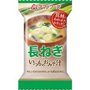 [まとめ買い]アマノフーズ いつものおみそ汁 長ねぎ 9g（フリーズドライ） 60個（1ケース）