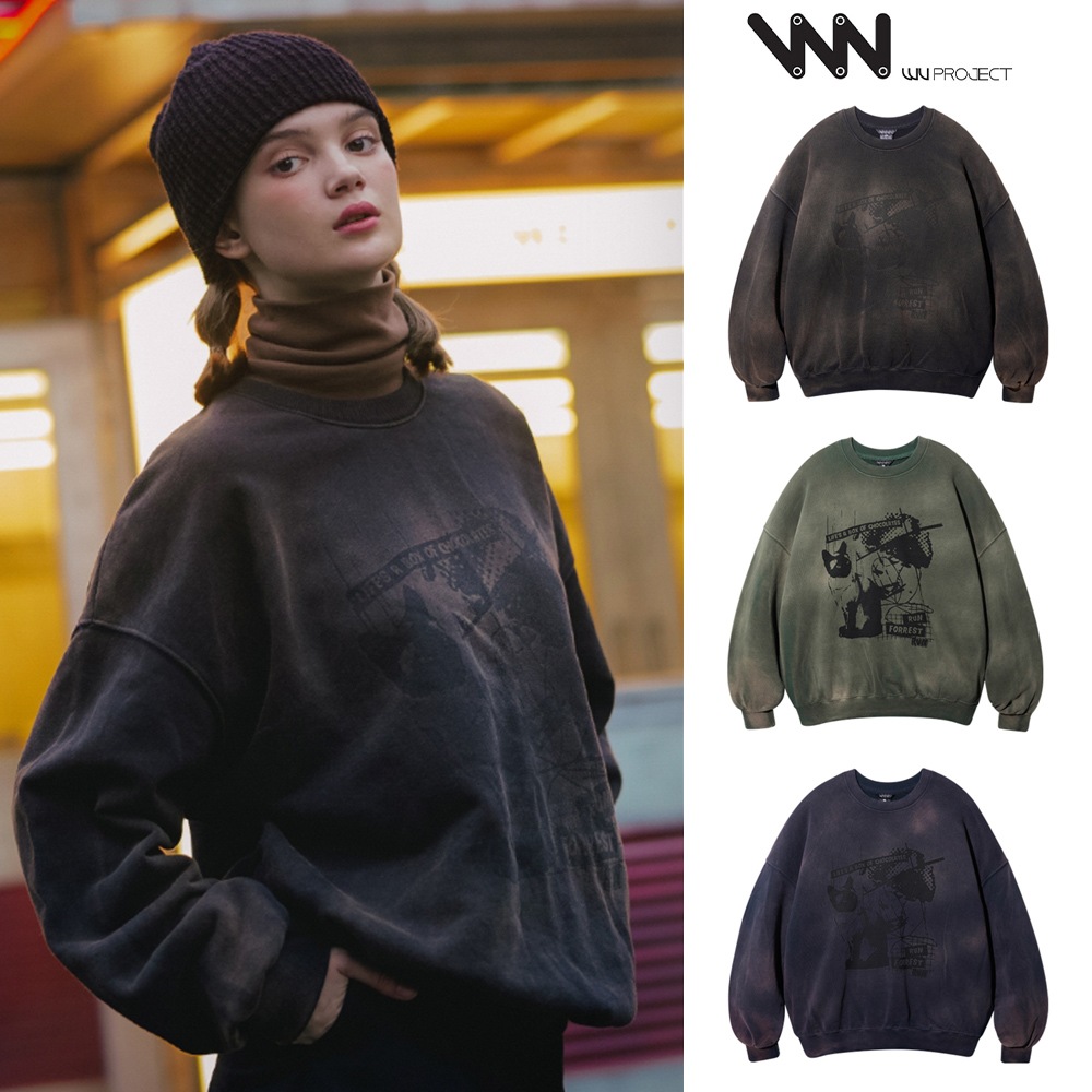 [WV PROJECT] Run Picture Dyeing Sweatshirt